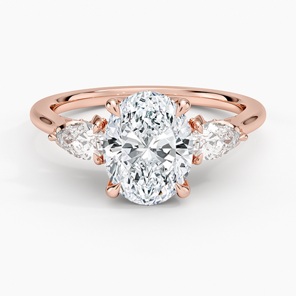 1.60 Carat Princess Halo Design Solitaire Lab Diamond Ring 18K - Florina 