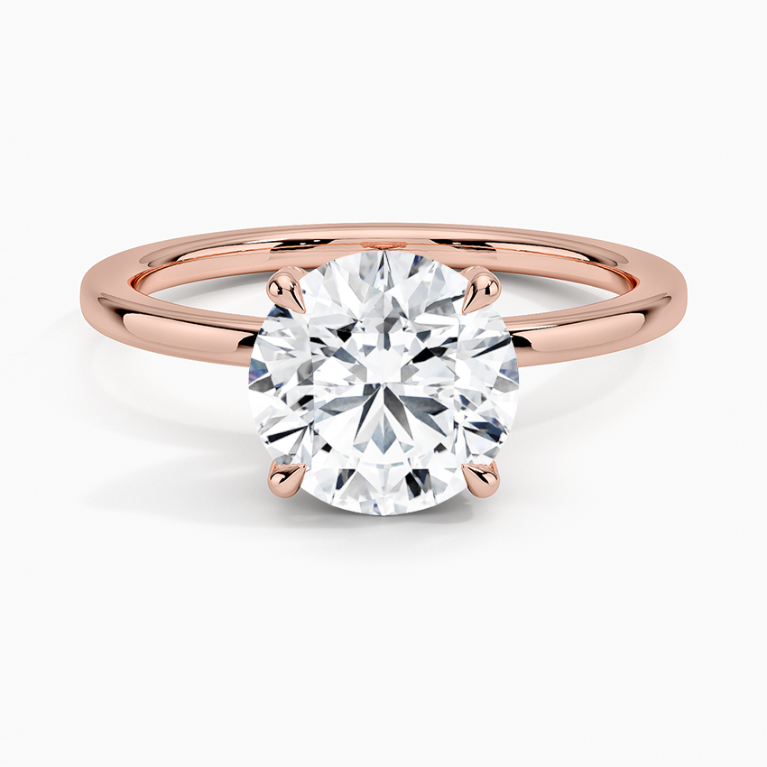 2.15 Karat Hidden Halo Tasarım Tektaş Laboratuvar Pırlanta Yüzük - Gilora - Bold Diamonds