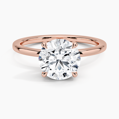 1.60 Carat Princess Halo Design Solitaire Lab Diamond Ring 18K - Florina 