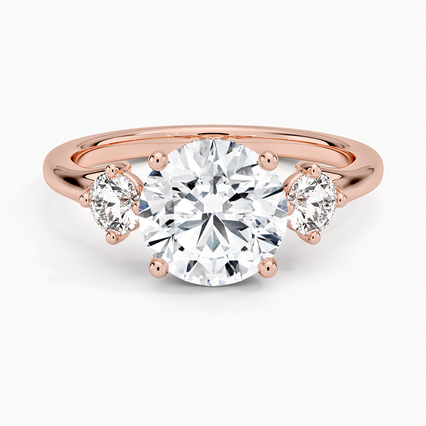 2.50 Karat Yuvarlak Kesim Hidden Halo Tasarım Tektaş Laboratuvar Pırlanta Yüzük - Madrid - Bold Diamonds
