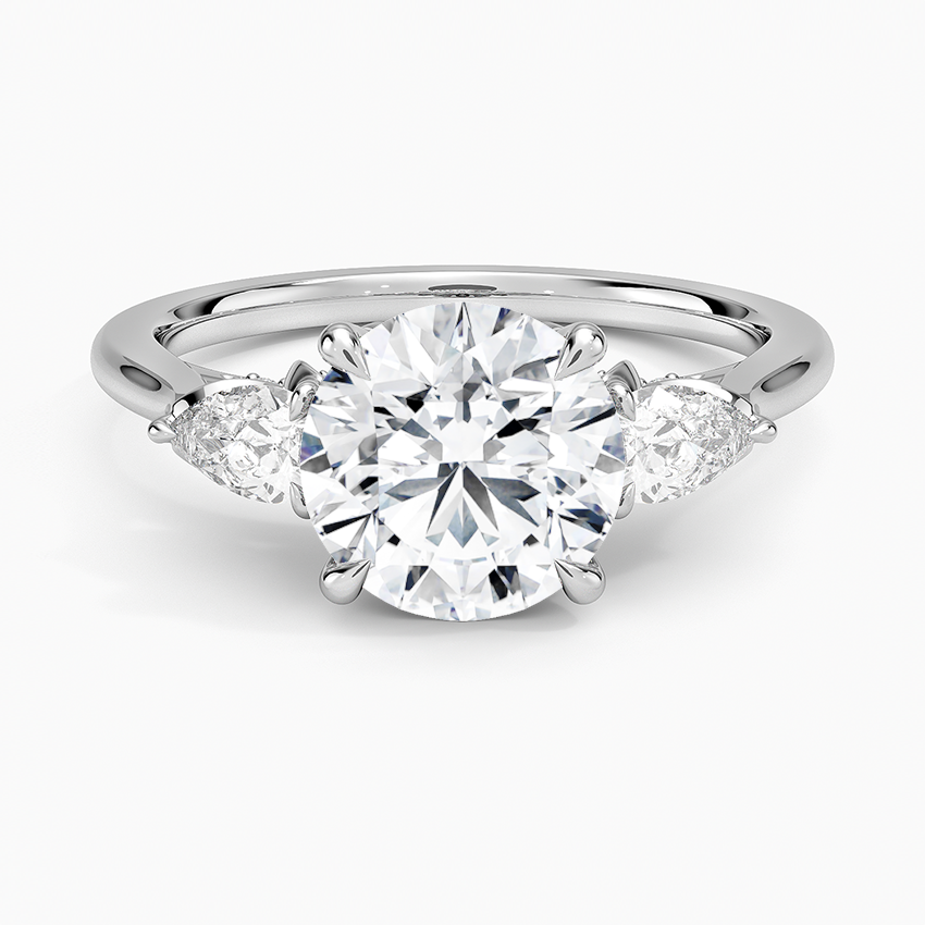 1.60 Carat Princess Halo Design Solitaire Lab Diamond Ring 18K - Florina 