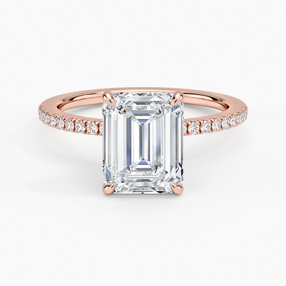 1.60 Carat Princess Halo Design Solitaire Lab Diamond Ring 18K - Florina 