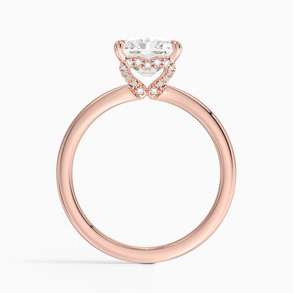 2.15 Radiant Kesim Hidden Halo Tasarım Tektaş Laboratuvar Pırlanta Yüzük - Vilora