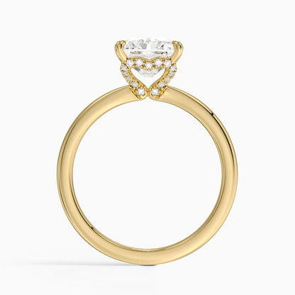 2.15 Radiant Kesim Hidden Halo Tasarım Tektaş Laboratuvar Pırlanta Yüzük - Vilora