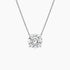 Yuvarlak Model 3.00 karat Yuvarlak Kesim Laboratuvar Pırlanta Kolye 18K - Bold Diamonds