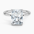 3.10 Karat Radiant Kesim Hidden Halo Tasarım Tektaş Laboratuvar Pırlanta Yüzük 18K  - Alvora - Bold Diamonds