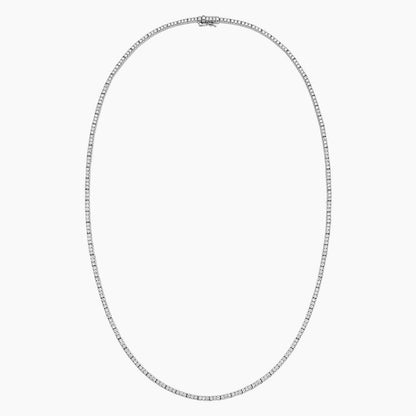 Tenis Zincir Model 3.00 karat Yuvarlak Kesim Laboratuvar Pırlanta Kolye 18K - Bold Diamonds
