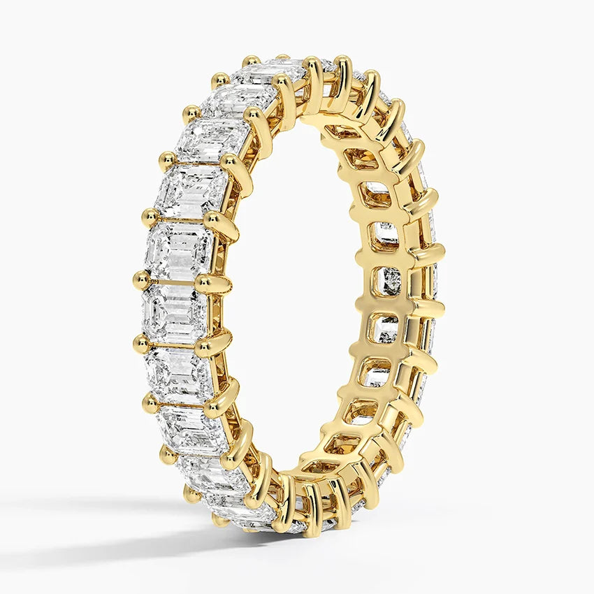 Tam Tur 3,00 Karat Baget Kesim Laboratuvar Pırlanta Yüzük 18K - Bold Diamonds