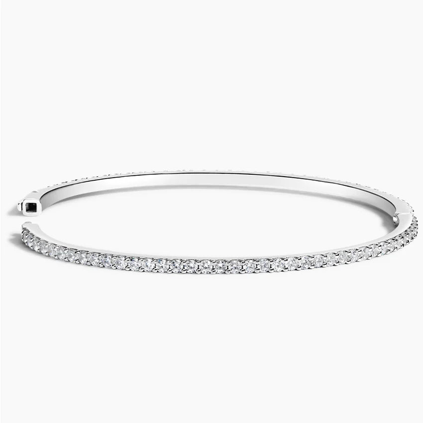 Su Yolu Model 3.00 Karat Yuvarlak Kesim Laboratuvar Pırlanta Bileklik 18K - Bold Diamonds