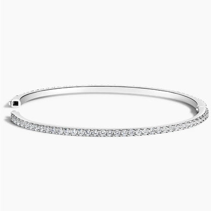 Su Yolu Model 3.00 Karat Yuvarlak Kesim Laboratuvar Pırlanta Bileklik 18K - Bold Diamonds
