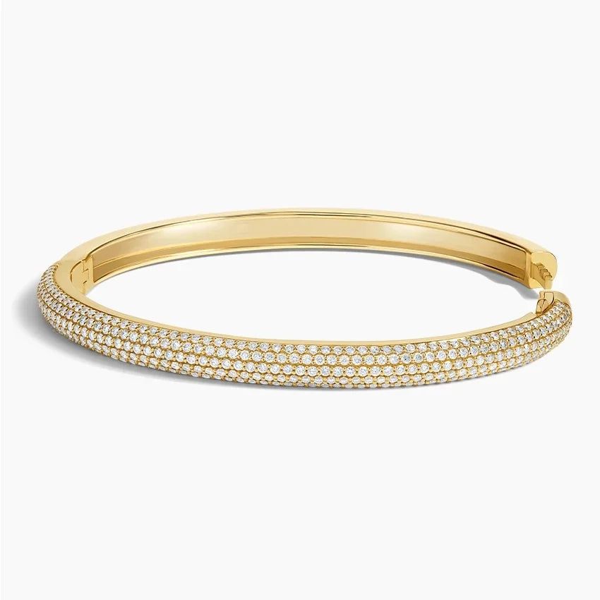 Özel Tasarım Model 3.00 Karat Yuvarlak Kesim Laboratuvar Pırlanta Bileklik 18K - Bold Diamonds