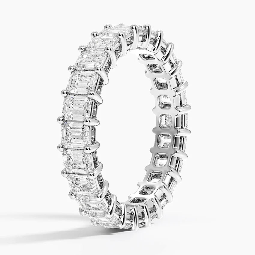 Tam Tur 3,00 Karat Baget Kesim Laboratuvar Pırlanta Yüzük 18K - Bold Diamonds