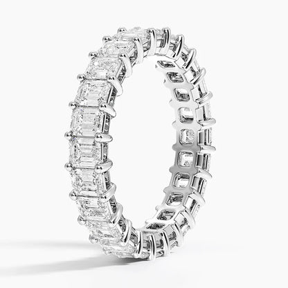 Tam Tur 3,00 Karat Baget Kesim Laboratuvar Pırlanta Yüzük 18K - Bold Diamonds