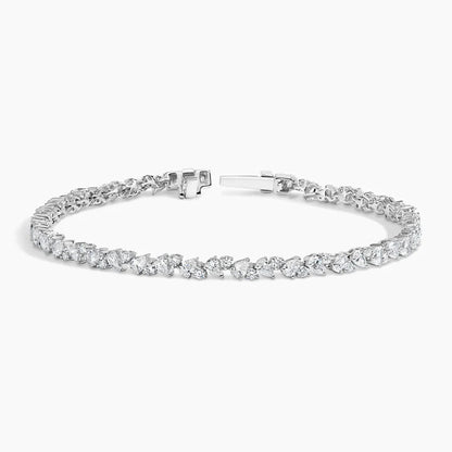 Damla Yağmuru Model 3.00 Karat Damla Kesim Laboratuvar Pırlanta Bileklik 18K - Bold Diamonds