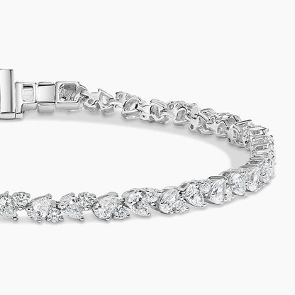 Damla Yağmuru Model 3.00 Karat Damla Kesim Laboratuvar Pırlanta Bileklik 18K - Bold Diamonds