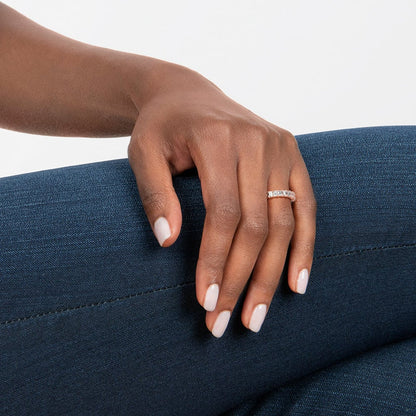 Tam Tur 3,00 Karat Baget Kesim Laboratuvar Pırlanta Yüzük 18K - Bold Diamonds