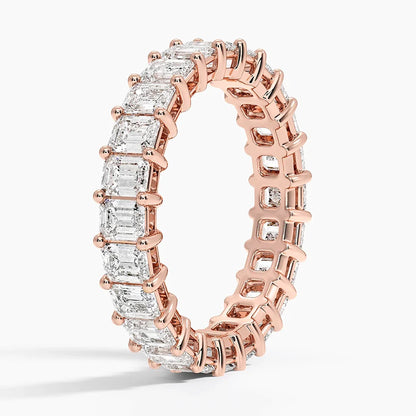 Tam Tur 3,00 Karat Baget Kesim Laboratuvar Pırlanta Yüzük 18K - Bold Diamonds