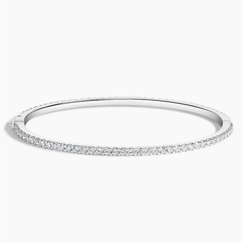 Su Yolu Model 3.00 Karat Yuvarlak Kesim Laboratuvar Pırlanta Bileklik 18K - Bold Diamonds