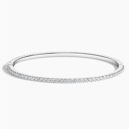 Su Yolu Model 3.00 Karat Yuvarlak Kesim Laboratuvar Pırlanta Bileklik 18K - Bold Diamonds