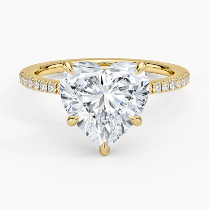 1.60 Carat Princess Halo Design Solitaire Lab Diamond Ring 18K - Florina 