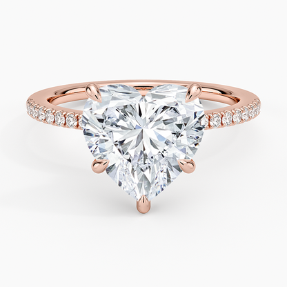 1.60 Carat Princess Halo Design Solitaire Lab Diamond Ring 18K - Florina 