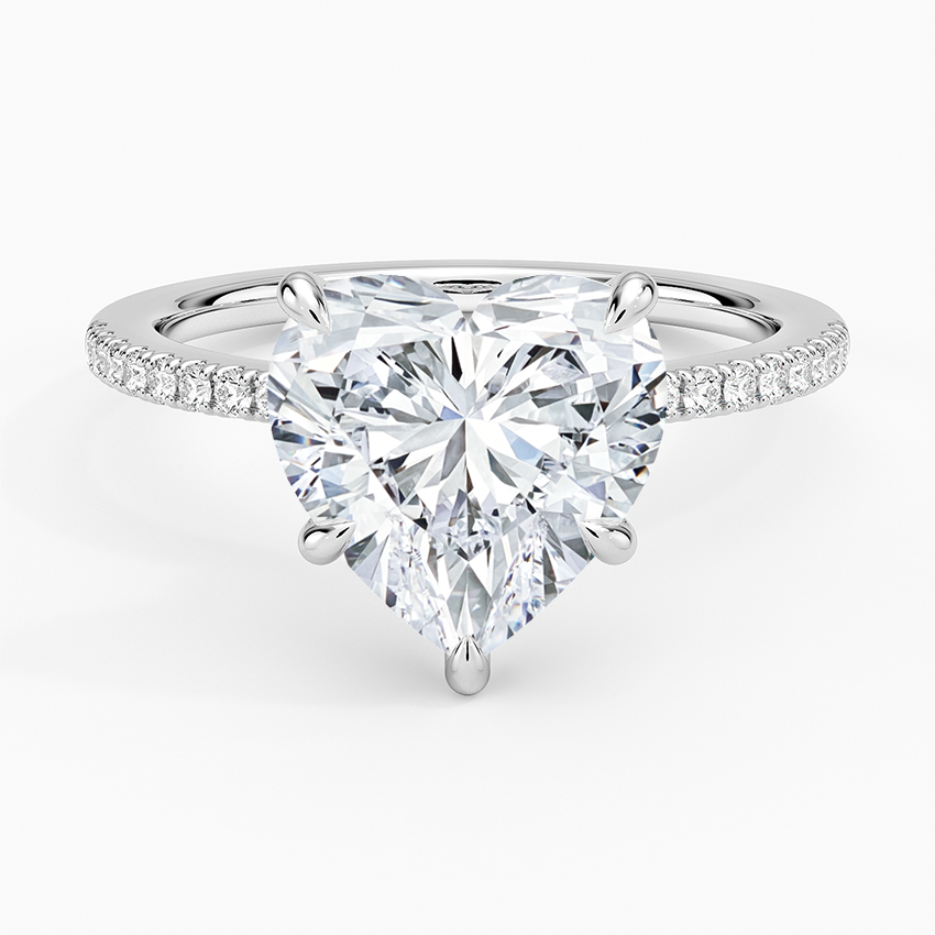 1.60 Carat Princess Halo Design Solitaire Lab Diamond Ring 18K - Florina 
