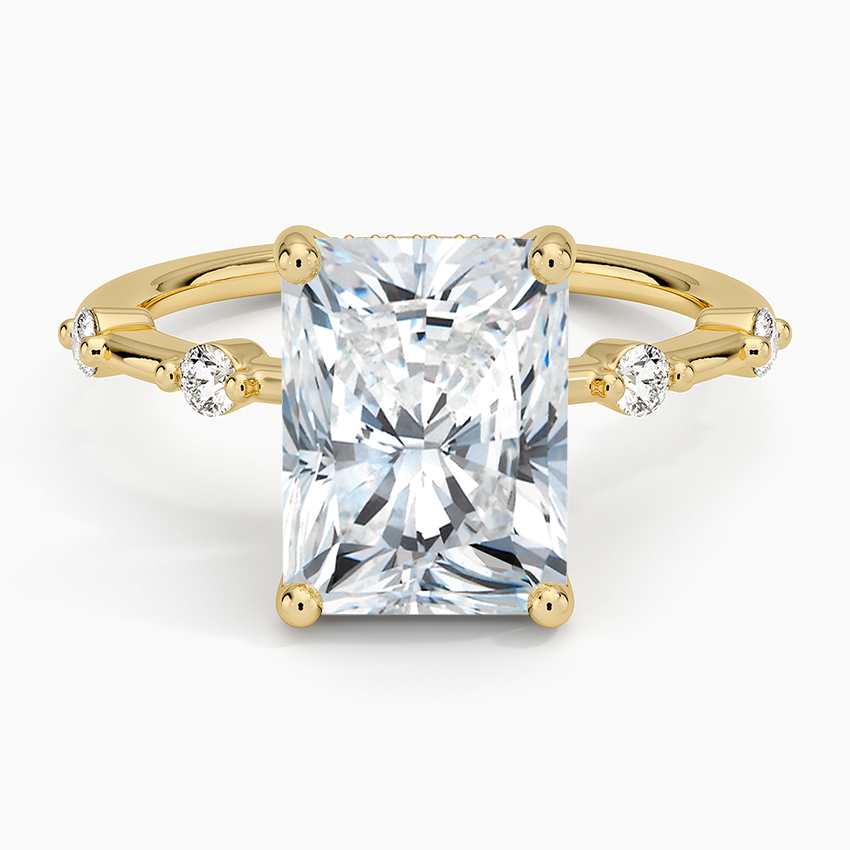 3.20 Radiant Kesim Hidden Halo Tasarım Tektaş Laboratuvar Pırlanta Yüzük - Zelora