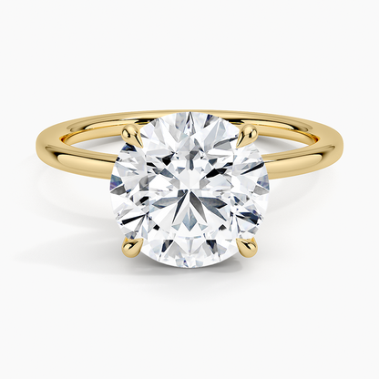 1.60 Carat Princess Halo Design Solitaire Lab Diamond Ring 18K - Florina 