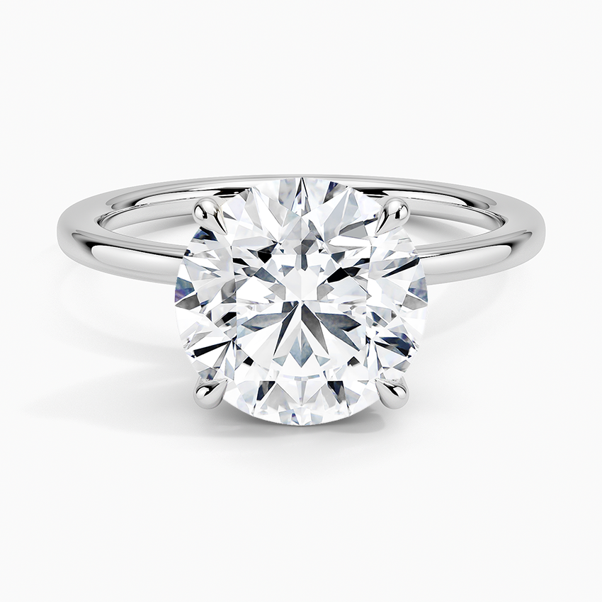 3.15 Karat Hidden Halo Tasarım Tektaş Laboratuvar Pırlanta Yüzük - Gilora - Bold Diamonds