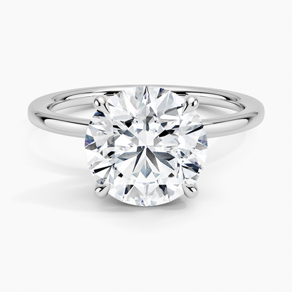 1.60 Carat Princess Halo Design Solitaire Lab Diamond Ring 18K - Florina 