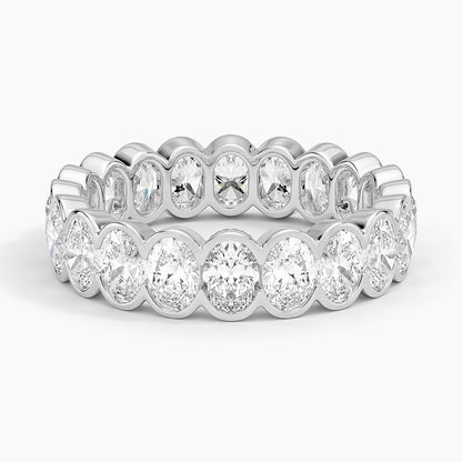 Tam Tur 3,00 Karat Oval Kesim Laboratuvar Pırlanta Yüzük 18K - Bold Diamonds