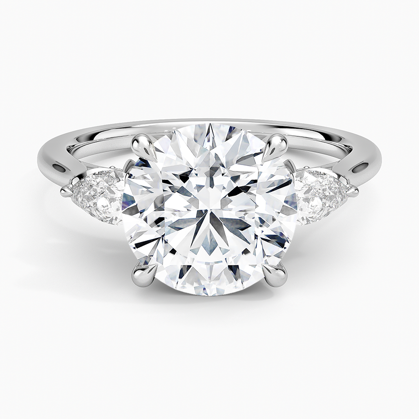 1.60 Carat Princess Halo Design Solitaire Lab Diamond Ring 18K - Florina 