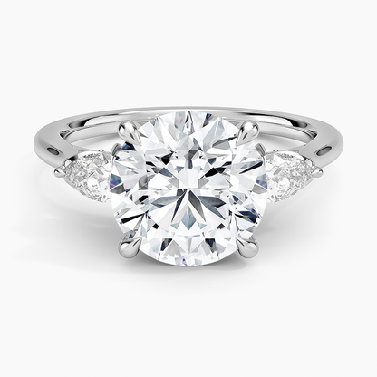 1.60 Carat Princess Halo Design Solitaire Lab Diamond Ring 18K - Florina 