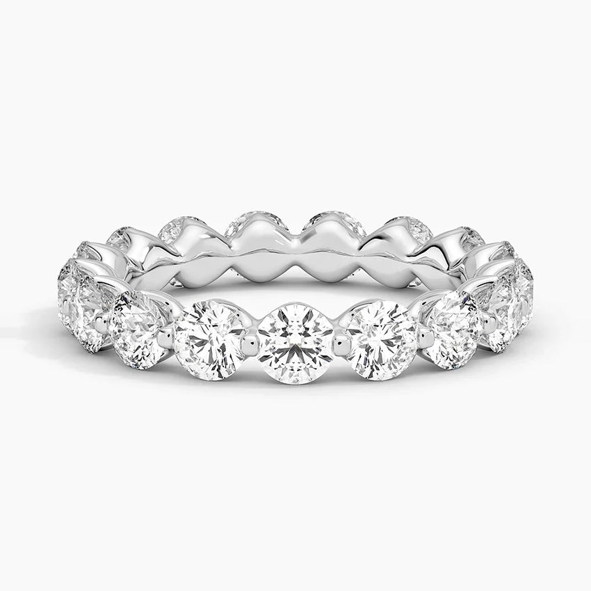 Yarım Tur 1.50 Karat Yuvarlak Kesim Laboratuvar Pırlanta Yüzük 18K - Bold Diamonds