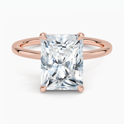 1.60 Carat Princess Halo Design Solitaire Lab Diamond Ring 18K - Florina 