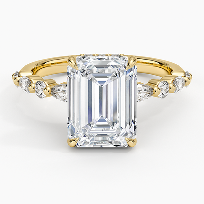 1.60 Carat Princess Halo Design Solitaire Lab Diamond Ring 18K - Florina 