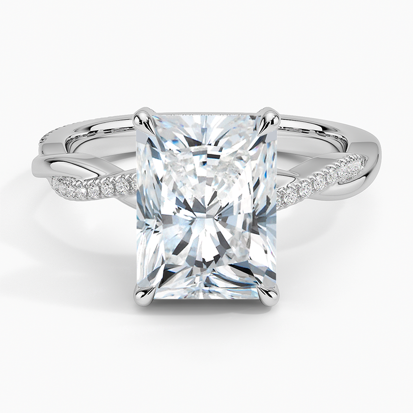 1.60 Carat Princess Halo Design Solitaire Lab Diamond Ring 18K - Florina 