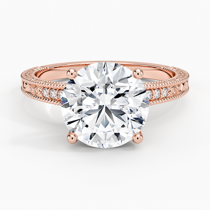 3.15 Karat Yuvarlak Kesim Hidden Halo Tasarım Tektaş Laboratuvar Pırlanta Yüzük - Venice - Bold Diamonds