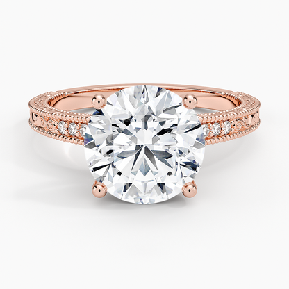 3.15 Hidden Halo Tasarım Tektaş Laboratuvar Pırlanta Yüzük - Silora