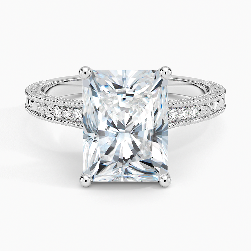 3.15 Radiant Kesim Hidden Halo Tasarım Tektaş Laboratuvar Pırlanta Yüzük - Silora