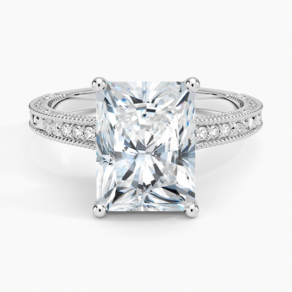 3.15 Radiant Kesim Hidden Halo Tasarım Tektaş Laboratuvar Pırlanta Yüzük - Silora