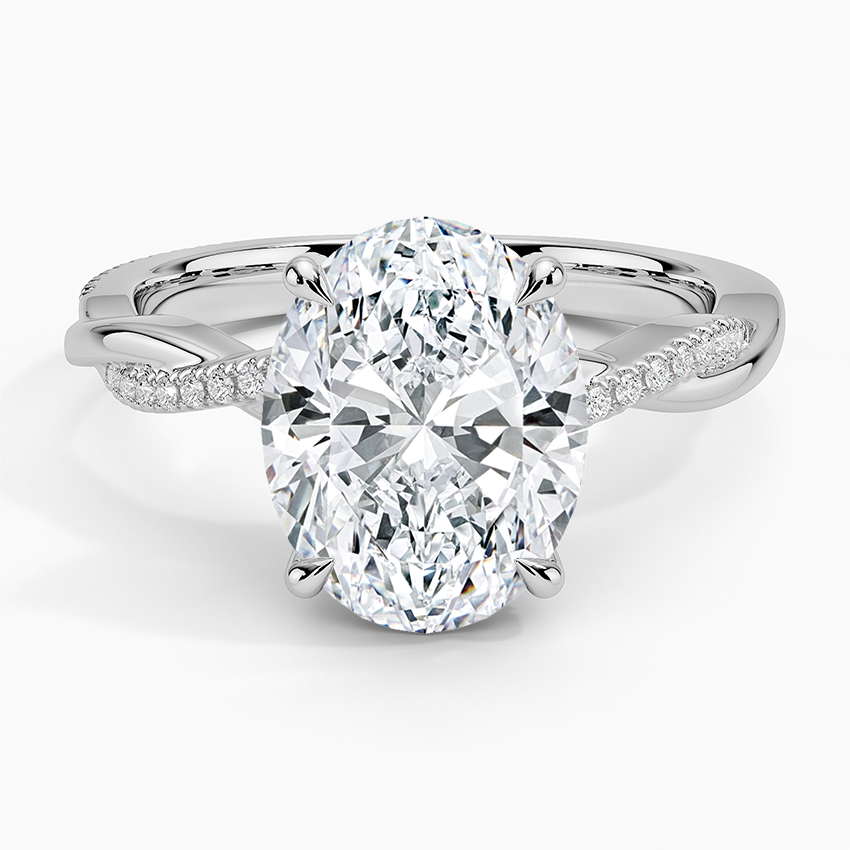 1.60 Carat Princess Halo Design Solitaire Lab Diamond Ring 18K - Florina 