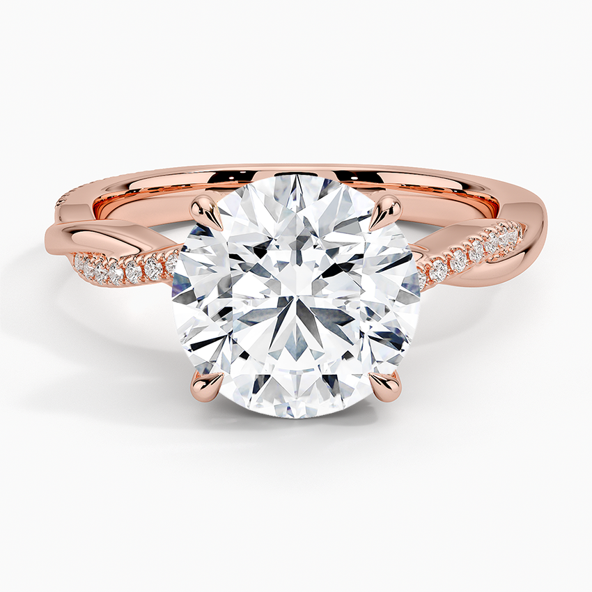 3.25 Karat Hidden Halo Tasarım Tektaş Laboratuvar Pırlanta Yüzük 18K  - Talora - Bold Diamonds