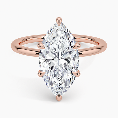 1.60 Carat Princess Halo Design Solitaire Lab Diamond Ring 18K - Florina 
