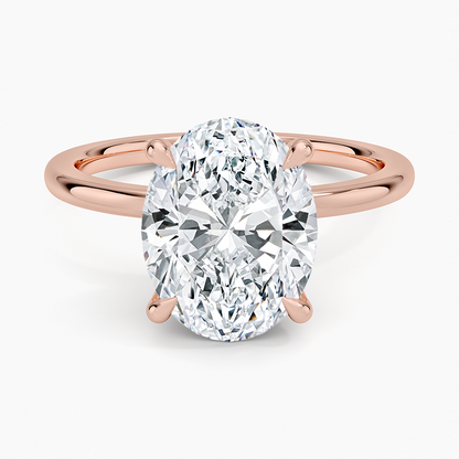 1.60 Carat Princess Halo Design Solitaire Lab Diamond Ring 18K - Florina 