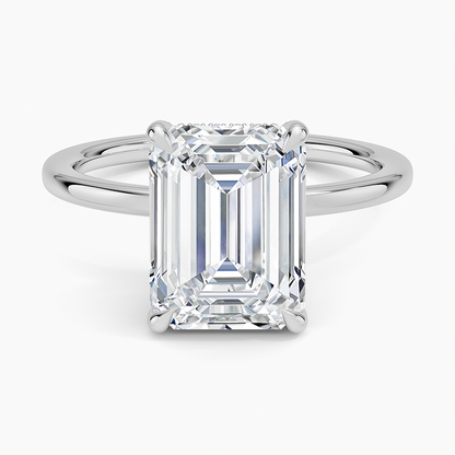 1.60 Carat Princess Halo Design Solitaire Lab Diamond Ring 18K - Florina 