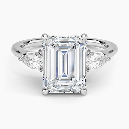 1.60 Carat Princess Halo Design Solitaire Lab Diamond Ring 18K - Florina 