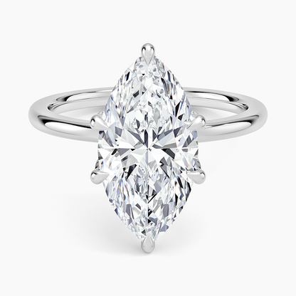 1.60 Carat Princess Halo Design Solitaire Lab Diamond Ring 18K - Florina 
