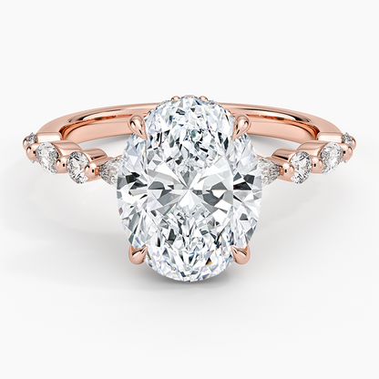 1.60 Carat Princess Halo Design Solitaire Lab Diamond Ring 18K - Florina 