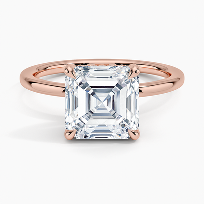 1.60 Carat Princess Halo Design Solitaire Lab Diamond Ring 18K - Florina 